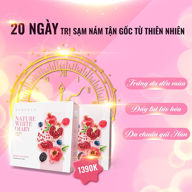 Hanvely viên uống trắng da trị nám đáng đầu tư làm đẹp nhất hiện nay Vien uong trang da tri nam Hanvely - Hanvely viên uống trắng da trị nám đáng đầu tư làm đẹp nhất hiện nay