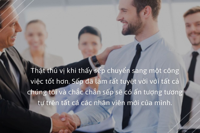 danh cho sep - Lời chúc chia tay đồng nghiệp nghỉ việc hay bằng tiếng Anh, Nhật